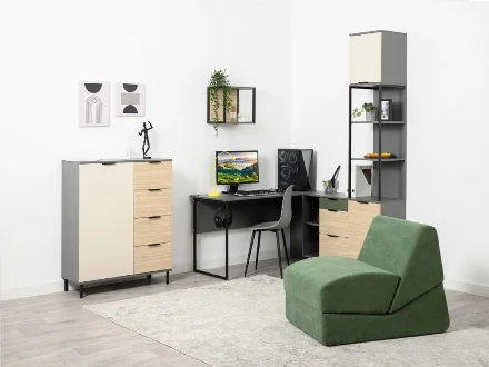 Тумба 16.160 Марвэл, тёмно-серый 