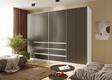 Шкаф 800 Парус, белый/Графит 