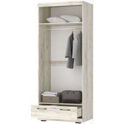 Шкаф Соната ШС-900, Крафт белый - Антрацит