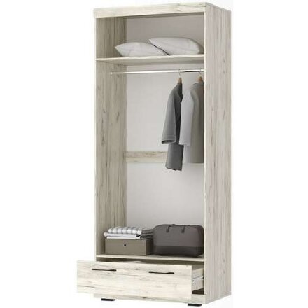 Шкаф Соната ШС-900, Крафт белый - Антрацит 