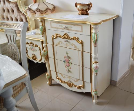 Комод Шейх, Слоновая кость/золото 