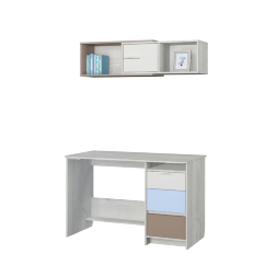 Стол письменный Зефир, голубой