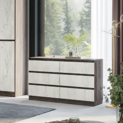 Комод Милана, Ясень Анкор/Дуб Эльза