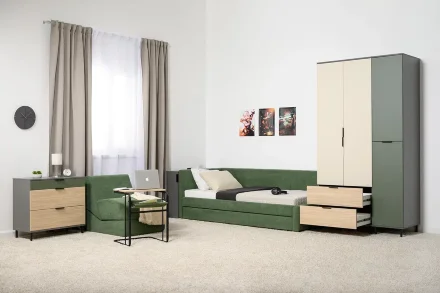 Шкаф 2-х створчатый 16.317.02 Марвэл, тёмно-серый 