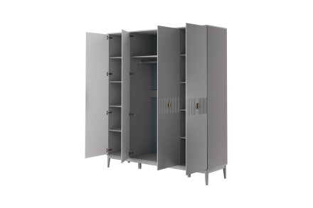 Шкаф 4-х дверный Фарго, Антрацит 