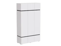 Шкаф 3-х створчатый Аркон, Белый / Бетон темный