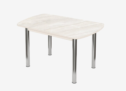 Стол обеденный Бостон-2 Мрамор светлый (брифинг) 