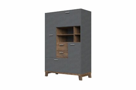 Комод (4д2я) Монтана, металл бруклин 