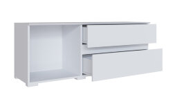 Тумба ТВ малая Плейона, белый