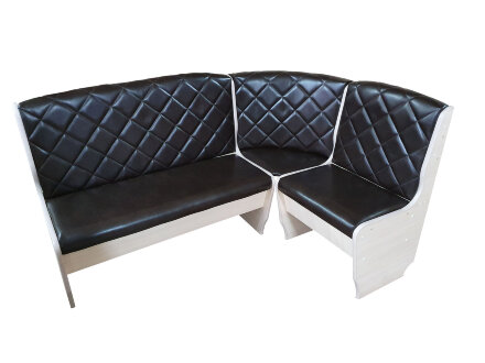 Кухонный уголок Барон, Дуб Вотан / Замша Черная 