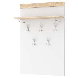 Вешалка Соната ВШС-800, Сонома/Белый глянец 