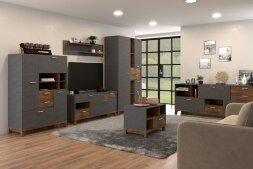 Полка навесная Монтана, металл бруклин