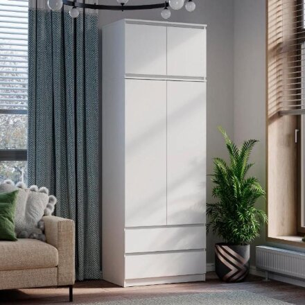 Шкаф 2-х створчатый Симпл, Белый 