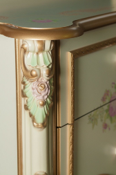 Тумба прикроватная Шейх, Слоновая кость/золото