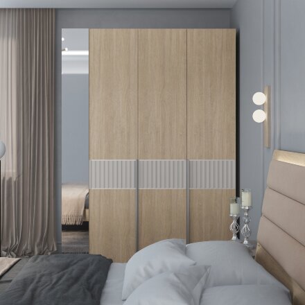 Шкаф трехдверный без зеркала Беатрис 