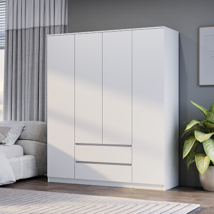 Шкаф 4-х створчатый Симпл, Белый  