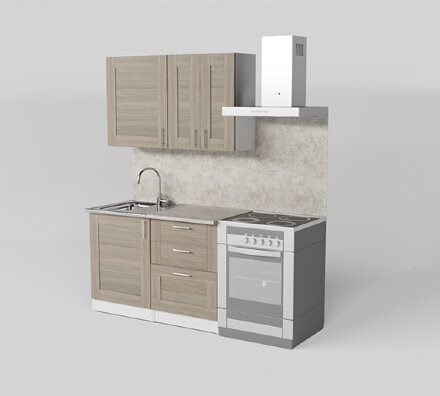 Кухонный гарнитур Лира лайт, 120 см 