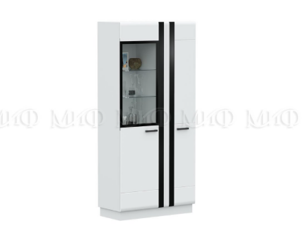 Шкаф-стекло высокий Магнолия 