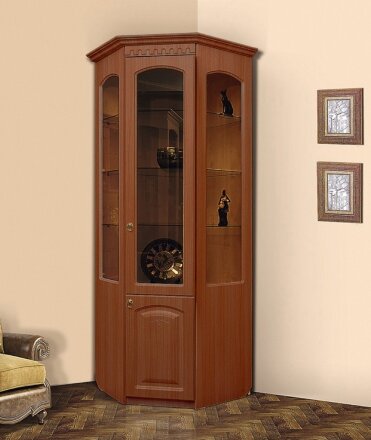 Шкаф МЦН витрина угловая Гармония-4 