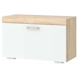 Обувница Соната ОС-800, Сонома/Белый глянец 