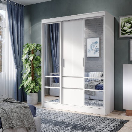 Шкаф-купе Симпл, Белый 