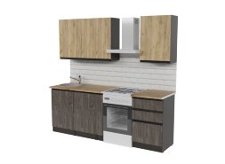Кухонный гарнитур Адажио стандарт 160 см 