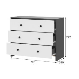 Комод Дольче, Графит