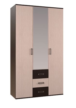 Шкаф 3х-створчатый Белла, венге 