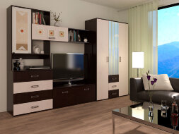 Шкаф 3х-створчатый Белла, венге