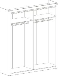 Шкаф 4х-дверный Соренто, дуб Бонифаций