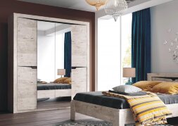 Шкаф 4х-дверный Соренто, дуб Бонифаций