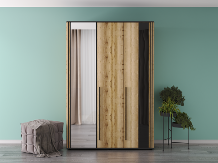 Шкаф 3-х створчатый с зеркалом Аэлита 