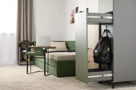 Шкаф-пенал 16.316.02 Марвэл, тёмно-серый 