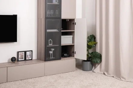 Шкаф навесной 16.322.01 Роквуд, Крем 