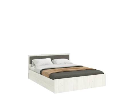 Кровать 0,9 Фиеста New, Дуб крафт белый / Графит 