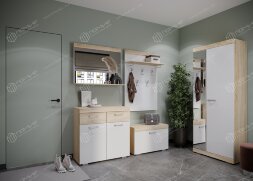 Шкаф Соната ШСЗ-800, Сонома/Белый глянец 