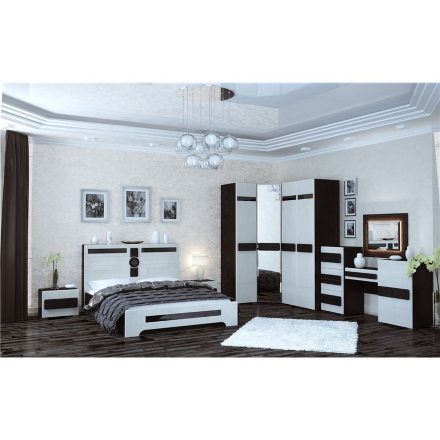 Шкаф угловой Престиж с зеркалом 