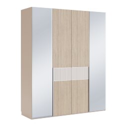 Шкаф четырехдверный с зеркалом Беатрис