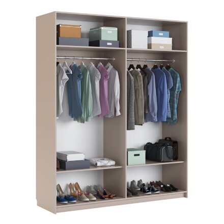 Шкаф четырехдверный с зеркалом Беатрис 