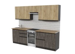 Кухонный гарнитур Адажио мега 250 см
