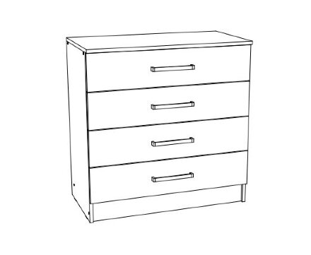  Комод 800 Фиеста 