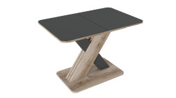 Стол обеденный раскладной Люксембург, тип 1 (серый)