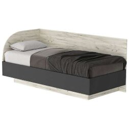 Кровать-софа КРС-900 Соната, Крафт белый - Антрацит