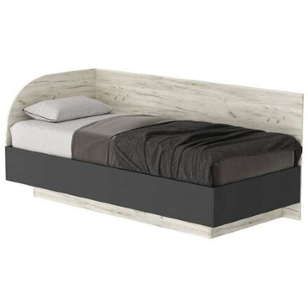 Кровать-софа КРС-900 Соната, Крафт белый - Антрацит 