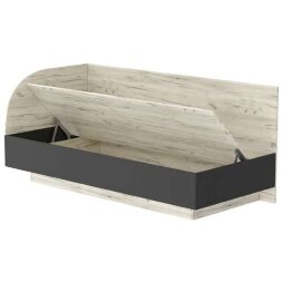 Кровать-софа КРС-900 Соната, Крафт белый - Антрацит