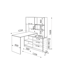 Стол угловой Дуглас