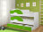 Кровать Матрешка белый + зеленый 