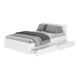 Кровать двуспальная Симпл, Белый