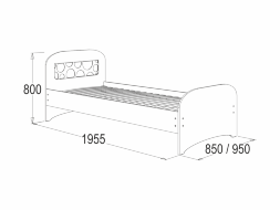 Кровать одинарная Омега - 16