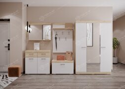 Шкаф Соната ШСЗ-1300, Сонома/Белый глянец 